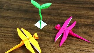 Cách gấp con Chuồn Chuồn đơn giản | ORIGAMI DRAGONFLY