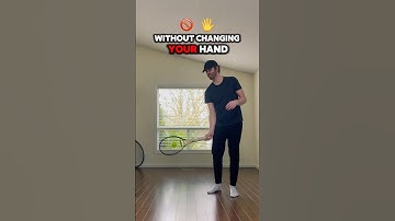 Hit FHs and volleys without changing your hand position on the grip