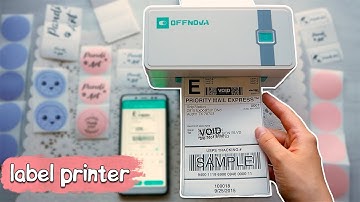 🖨Thermal Label Printer Offnova - Unboxing and Review | Inkless bluetooth printer