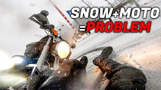 This is WHY you DON&#39;T RIDE MOTORCYCLE in SNOW | EPIC &amp; CRAZY MOTORCYCLE MOMENTS | Ep. 146