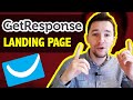 How To Create a Landing Page In GetResponse (for Affiliate Marketing)