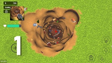 Digging a Hole Simulator - Gameplay Walkthrough Part 1 (Android, IOS)