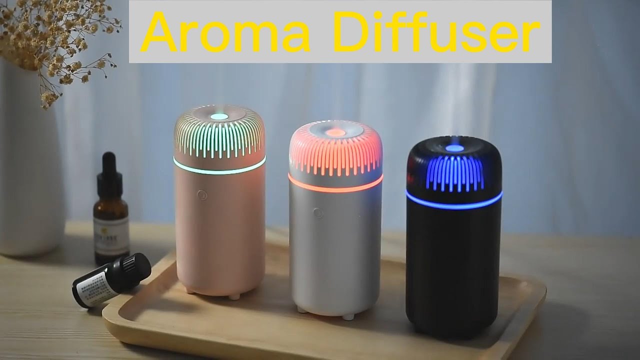 Travel mini USB car aroma diffuser with LED light aromatherapy