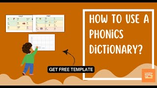 Kids PHONICS Spelling dictionary - Learning To Read & Spell with Phonics!