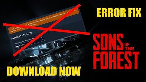 SONS OF THE FOREST FIX ERROR PROBLEMS ON BUY AND START (BUY / DOWNLOAD NOW IN 1 MINUTE)
