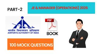 Manager Airport Operations 2026 - 100 MCQs - Free PDF Book - Airports Aythority of India