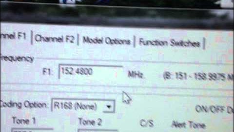 Motorola Minitor V Programming Demo