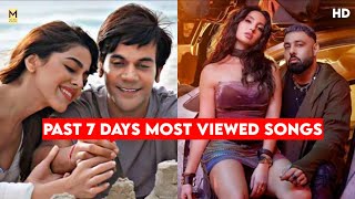 Past 7 Days Most Viewed Indian Songs On Youtube (22 April 2024) (Official)| #youtube