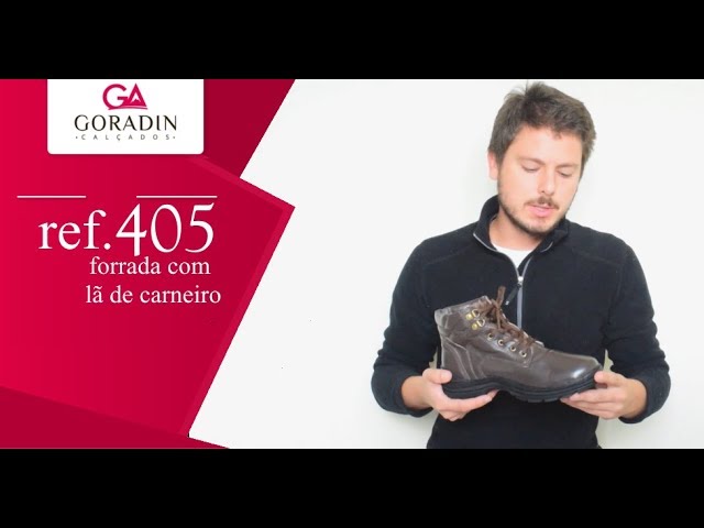 Bota masculina para neve e frio forrada com lã de carneiro- ref. 1405NGI -  YouTube
