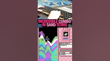 Incredible Combo in Sand Tetris #shorts #tetris