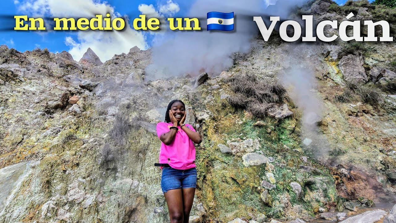 Por PRIMERA VEZ caminé en MEDIO de un VOLCÁN😱Cubana conoce los Ausoles en El Salvador🇸🇻