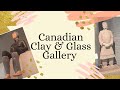 Three kids go to the canadian clay  glass gallery in waterloo  beautiful clay  glass artworks