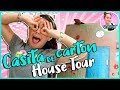 HOUSE TOUR de mi CASITA de CARTÓN 🏡 ¿Pasaré 24 HORAS en mi CASITA de CARTÓN? 💜 CLODETT