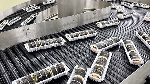 세계가 놀란 김밥! 이제는 없어서 못파는 냉동김밥 대량 생산과정. 한국 냉동김밥 공장 최근근황