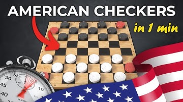 How To Play American Checkers In 1 Min!