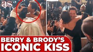 HALLE BERRY and ADRIEN BRODY recreate their ICONIC OSCARS KISS on the RED CARPET