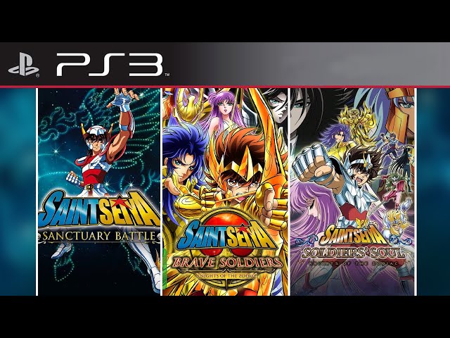 SONY PlayStation 3 Saint Seiya Series 3-packs set Action Anime Manga Retro  Games