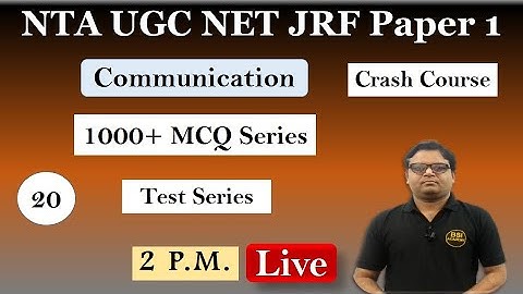 Communication Revision Through MCQs: NTA UGC NET Paper 1 Test Series