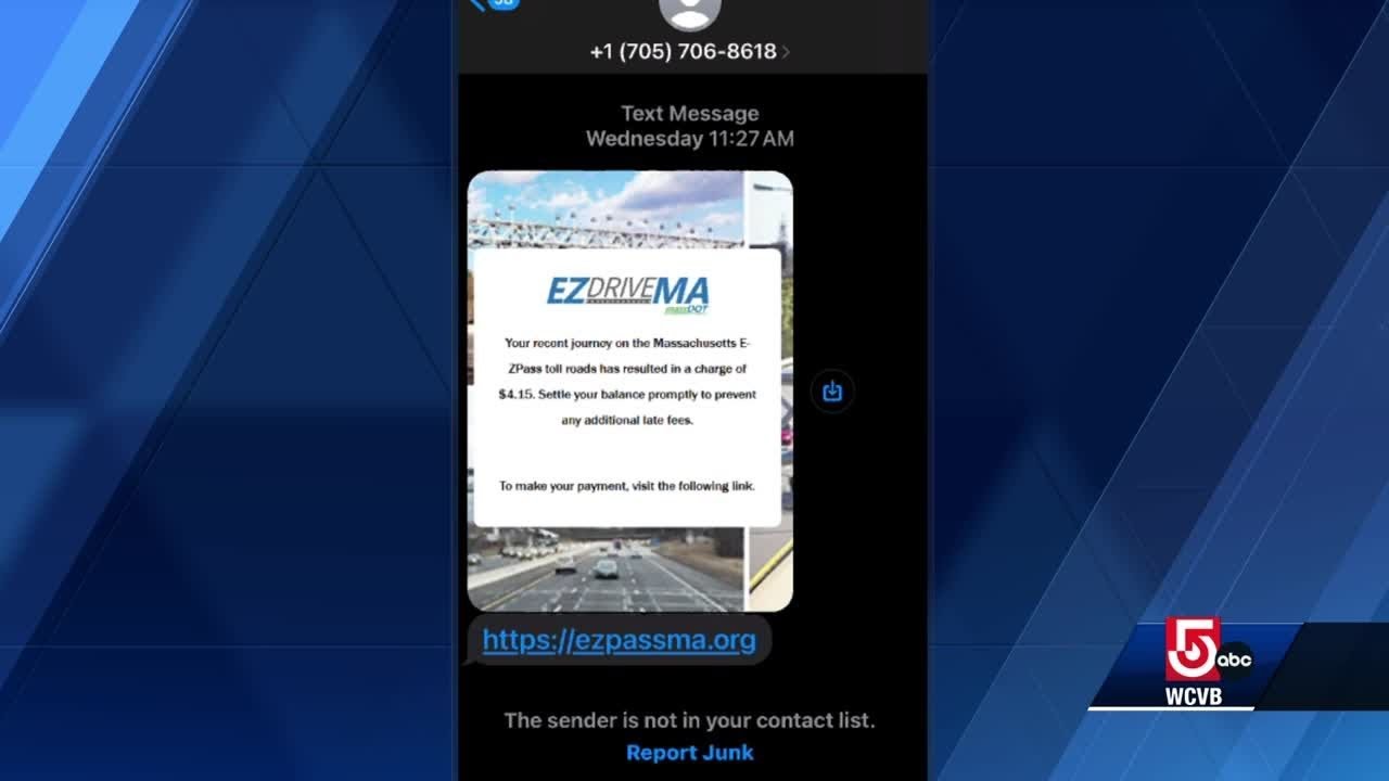 MassDOT issues warning in response to EZPass text scam