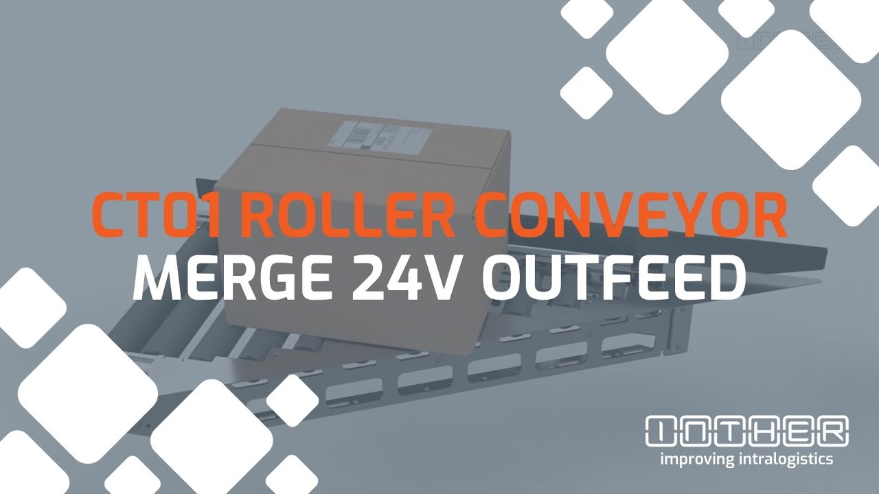 CT01 Roller Conveyor Merge 24V Outfeed | Inther Conveyor Equipment