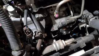 Mitsubishi 4M41 Intake manifold clean, valve adjustment and small injection quantities reset.