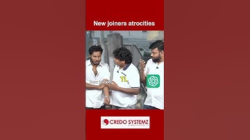New Joiners Be Like 😎 | Office Meme | ChatGPT & TL Struggles | Credo Systemz #shorts #trending