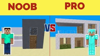 MultiCraft NOOB vs PRO - MODERN HOUSE BUILD CHALLENGE | Muzammil Playz screenshot 5