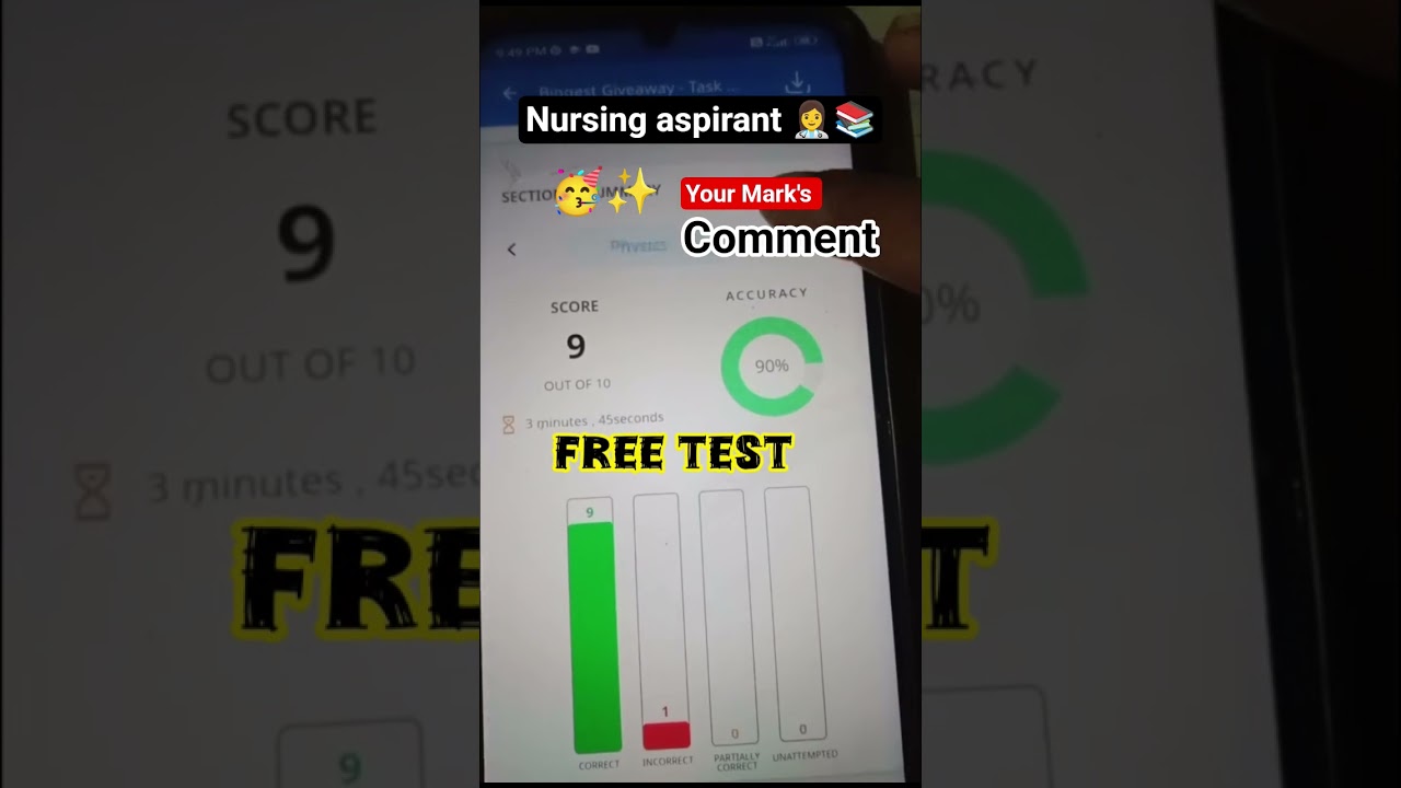 vijay education free test 🥳✅| nursing student 👩‍⚕️| 