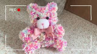 OSITO DE PELUCHE HECHO CON ESTAMBRE