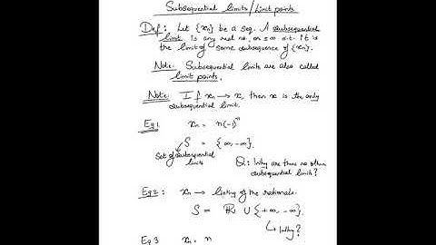 L4.3 (EE759) Subsequential limits