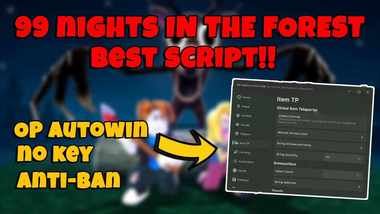 *NEW* 99 NIGHTS IN THE FOREST SCRIPT 2025 🔥 Kill Aura, Teleport, Auto ...