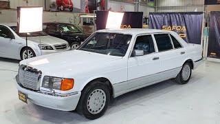 مرسيدس 560 SEL الموديل 1991 الممشى 25407 كيلو ...وارد اليابان