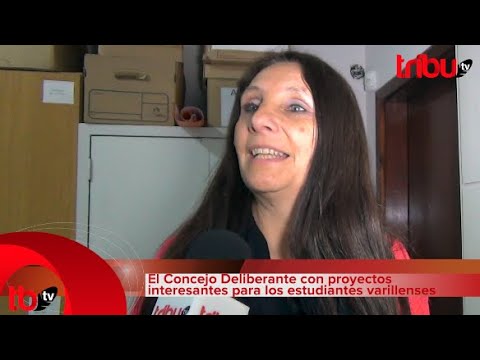 Paola Olivero: El Concejo Deliberante con proyectos interesantes para los estudiantes varillenses.