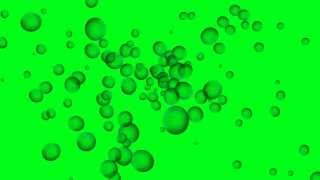 bubbles in green screen