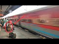 Dengerous speed kongu sf express 130kmph skipping faridabad station  tamil nadu express