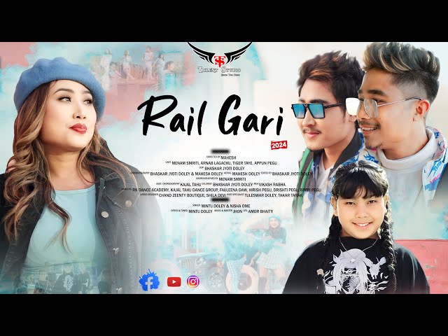 RAIL GARI (Official Music Video) | Menam Smriti, Arnab & Tiger | Ft. Appun Pegu | Mintu & Nisha 2023 class=