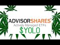 Best Cannabis ETF: AdvisorShares Pure Cannabis ETF $YOLO