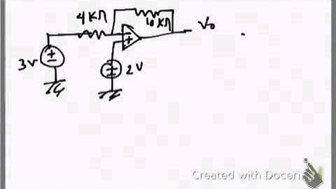 Electronics: Operational Amplifier example problem