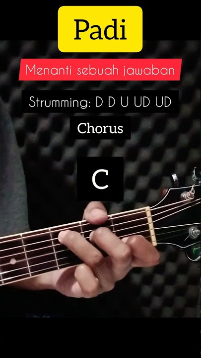 Padi - Menanti sebuah jawaban chord #shorts