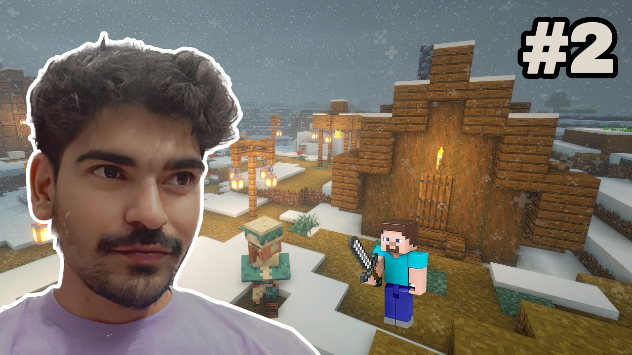 I Found A Village | Minecraft Survival Series Ep-02 - YouTube