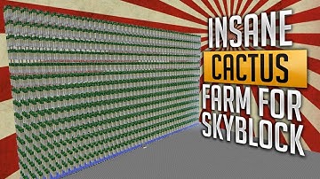 INSANE CACTUS FARM! Minecraft Skyblock 1.8 - 1.16