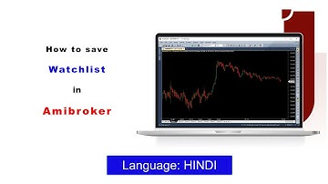 How to Save Watchlist in Amibroker | HINDI | Infinite Charts