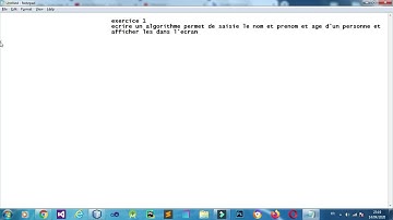 Algorithme | exercice (variable , contstant , fontions d