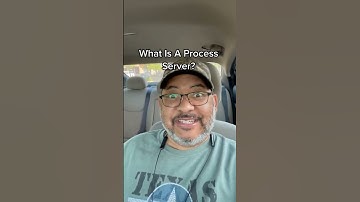 What Is A Process Server #processserver
