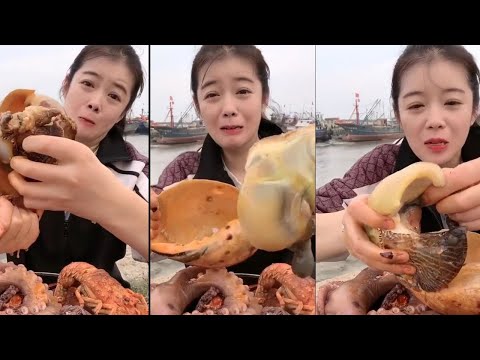 【FOOD CHINESE 】Fishermen Eat Seafood - Super Delicious Fresh Crab Dish of Chinese Girl #2