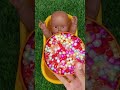 4 Minutes Satisfying Video Mixing Funny Candy ASMR &amp; Make Up in 3 Bathtubs with Magic M&amp;M's Slime