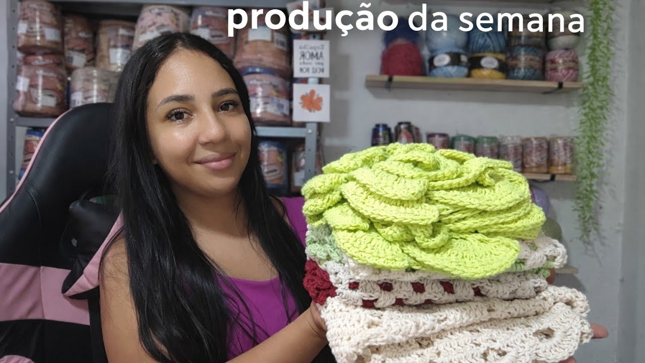 VLOG DA MINHA SEMANA COM CROCHÊ #crochet 