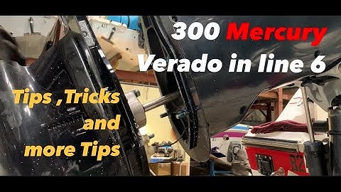 Tips on 300 Mercury Verado  Lower Unit install
