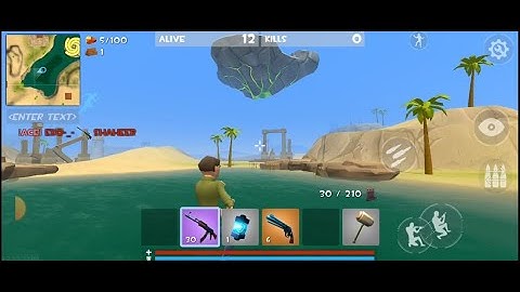 Rocket Royale Gameplay - Sandy Desert (7) - Floating Island + Secret Bunker