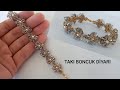 SÜPER KRİSTAL BONCUK  İLE ÇİCEK BİLEKLİK YAPIMI / SUPER CRYSTAL BEADS AND FLOWER BRACELET MAKING